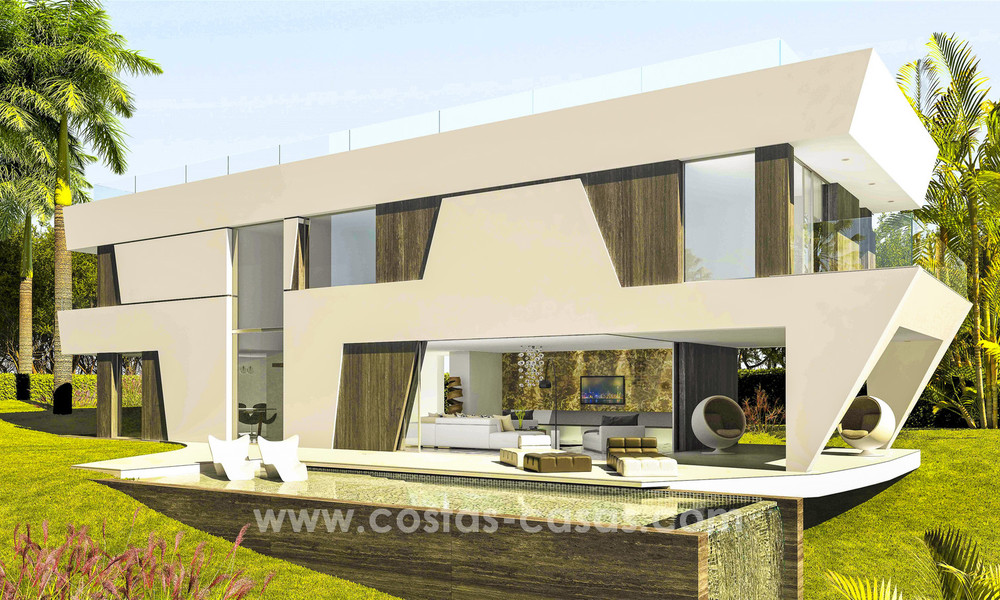 Nieuwe, ‘ontwerp-je-eigen’ eigentijdse luxe villa´s te koop in een innovatief project, binnen een golf gebied met zicht op zee en golf, Estepona - Marbella 3631