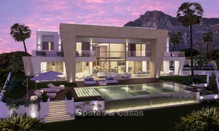 Buitengewone eigentijdse luxevilla met adembenemend zeezicht te koop in Sierra Blanca, Marbella 3663 