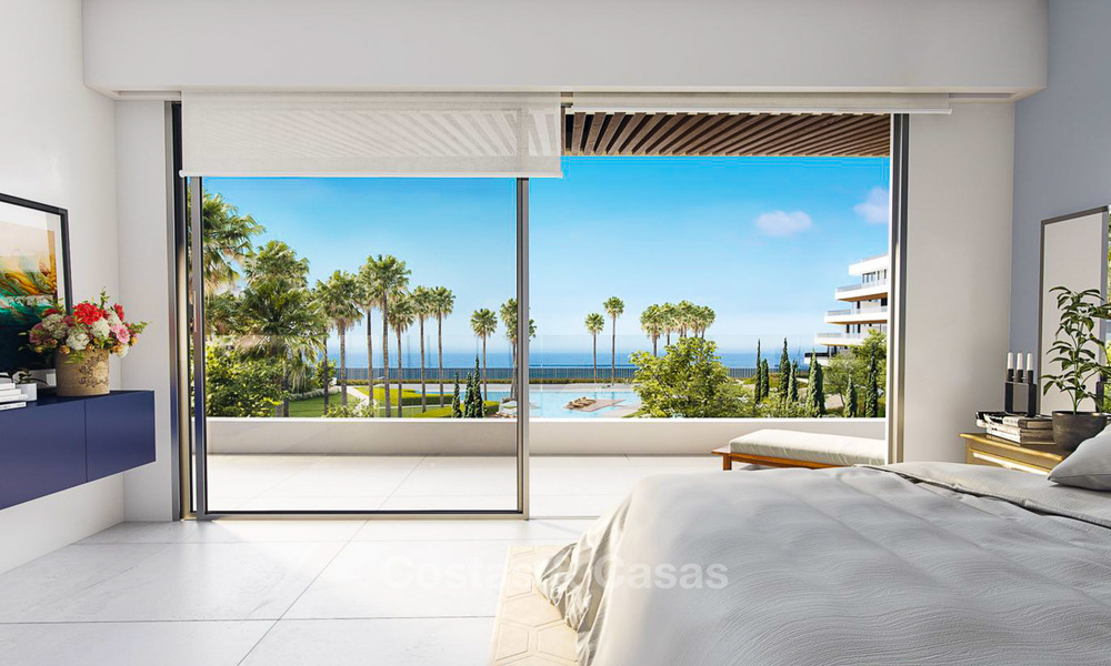 Nieuwe moderne eerstelijns strand appartementen te koop in Torremolinos, Costa del Sol. Opgeleverd. Laatste unit. 3719
