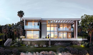 Twee moderne en eigentijdse nieuwbouw villa’s met zeezicht te koop in Benahavis – Marbella 3851 