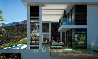 Twee moderne en eigentijdse nieuwbouw villa’s met zeezicht te koop in Benahavis – Marbella 3853 