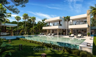 Majestueuze en luxueuze moderne villa te koop in een exclusieve strand urbanisatie, Guadalmina Baja, Marbella. 4118 
