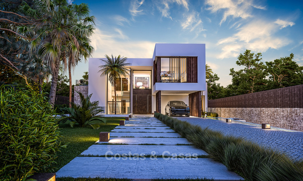 Majestueuze en luxueuze moderne villa te koop in een exclusieve strand urbanisatie, Guadalmina Baja, Marbella. 4123