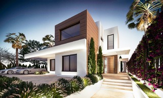 7 nieuwe modern-eigentijdse villa's te koop in een exclusieve urbanisatie, aan de Golden Mile, Marbella 4855 
