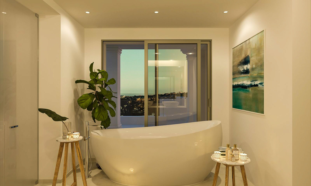 Luxe appartementen te koop in een exclusief complex in Nueva Andalucia - Marbella met panoramisch uitzicht over de golf en zee 4326