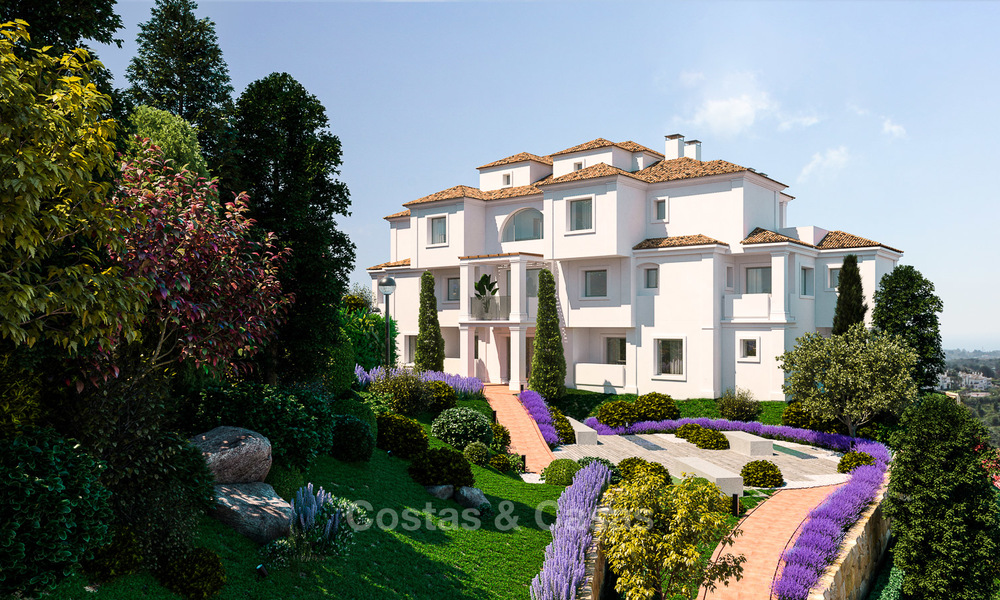 Luxe appartementen te koop in een exclusief complex in Nueva Andalucia - Marbella met panoramisch uitzicht over de golf en zee 4316