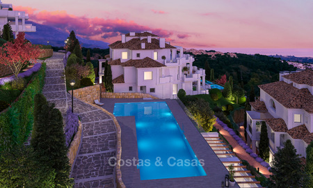Luxe appartementen te koop in een exclusief complex in Nueva Andalucia - Marbella met panoramisch uitzicht over de golf en zee 4319