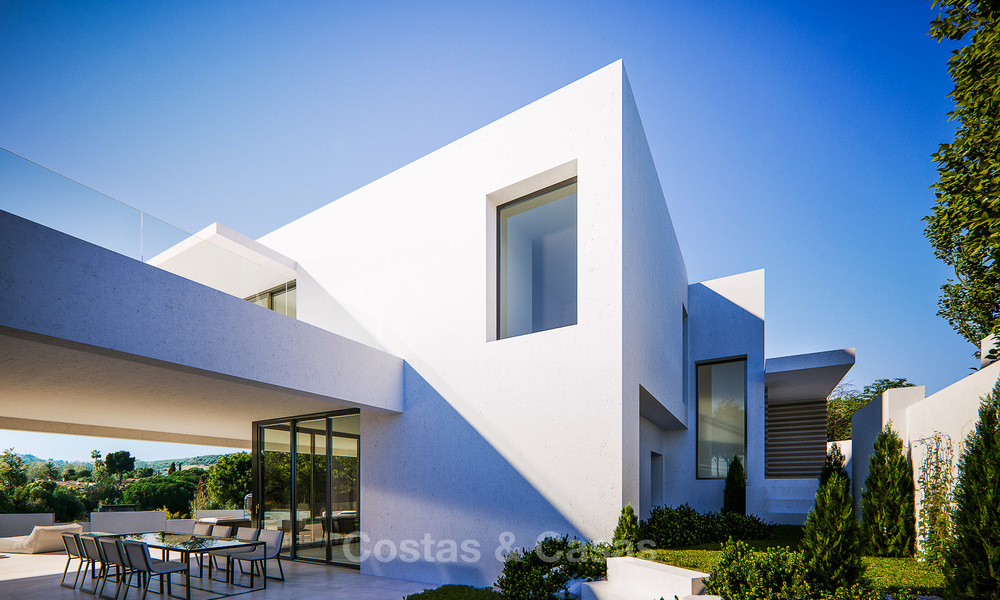 Nieuwe, moderne villa te koop met fantastisch zeezicht, gelegen in een omheinde en bewaakte urbanisatie in Benahavis, Marbella 4399