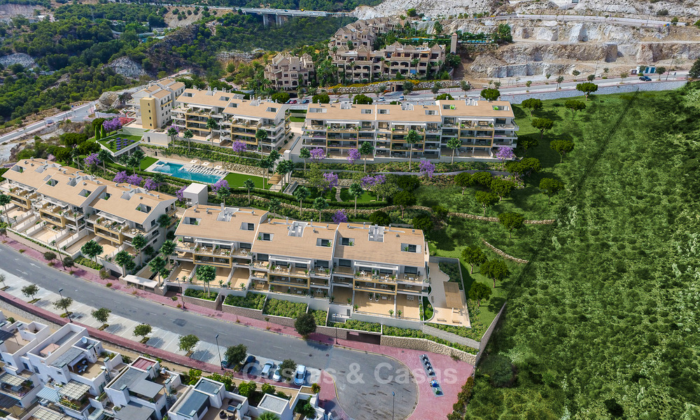 Nieuwe moderne appartementen met een fantastisch uitzicht op zee te koop in Benalmadena, Costa del Sol 4508