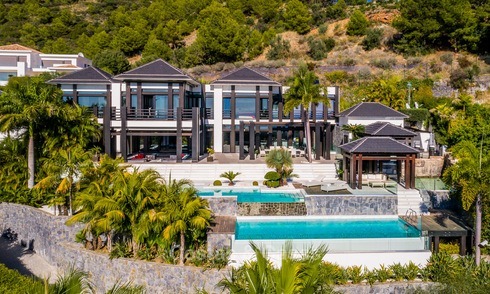 Zeer exclusieve en majestueuze moderne design villa met een prachtig uitzicht op zee te koop, Golden Mile, Marbella 4558