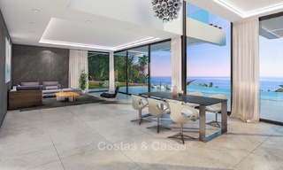 Moderne villa te koop met een prachtig open zeezicht, op 5 minuten lopen naar het strand – Estepona 4705 