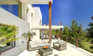 Spectaculaire moderne luxe villa met panoramisch zeezicht te koop, frontline golf, Benahavis - Marbella 4757 