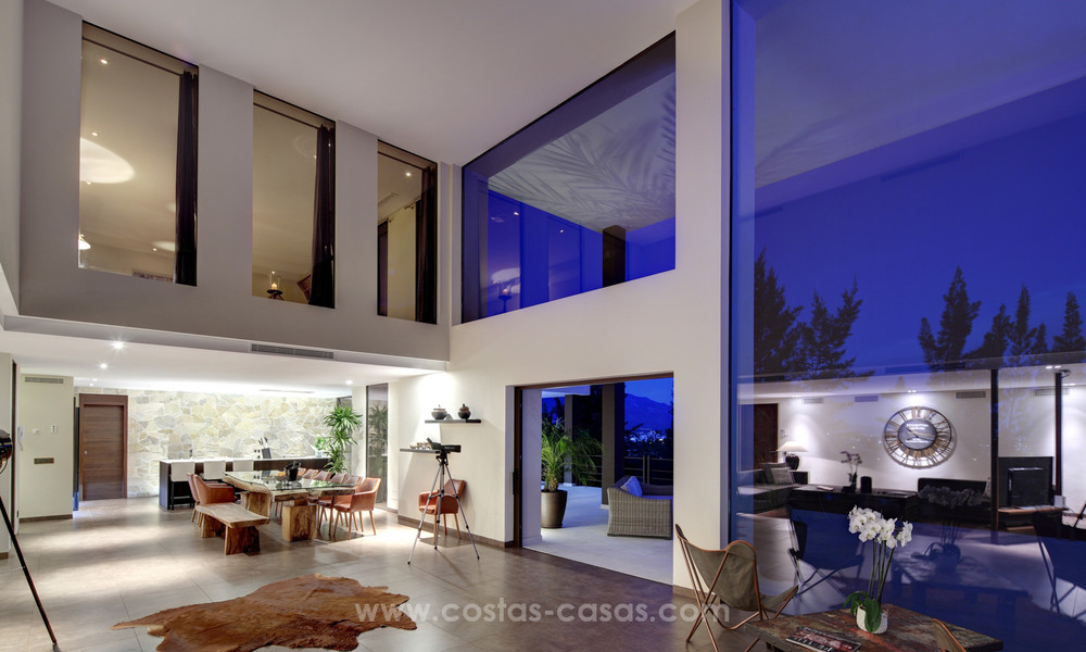 Spectaculaire moderne luxe villa met panoramisch zeezicht te koop, frontline golf, Benahavis - Marbella 4762