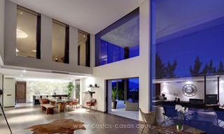 Spectaculaire moderne luxe villa met panoramisch zeezicht te koop, frontline golf, Benahavis - Marbella 4762 