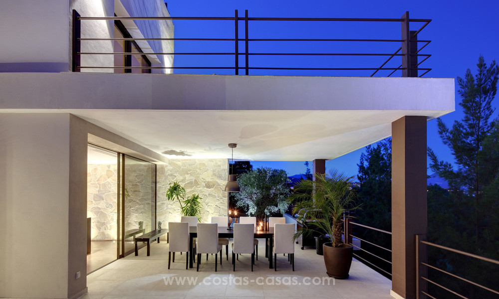 Spectaculaire moderne luxe villa met panoramisch zeezicht te koop, frontline golf, Benahavis - Marbella 4763