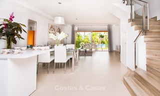 Stijlvol gerenoveerde schakelvilla´s te koop, Andalusische stijl, met uitzicht op zee, instapklaar, Benahavis, Marbella 5939 