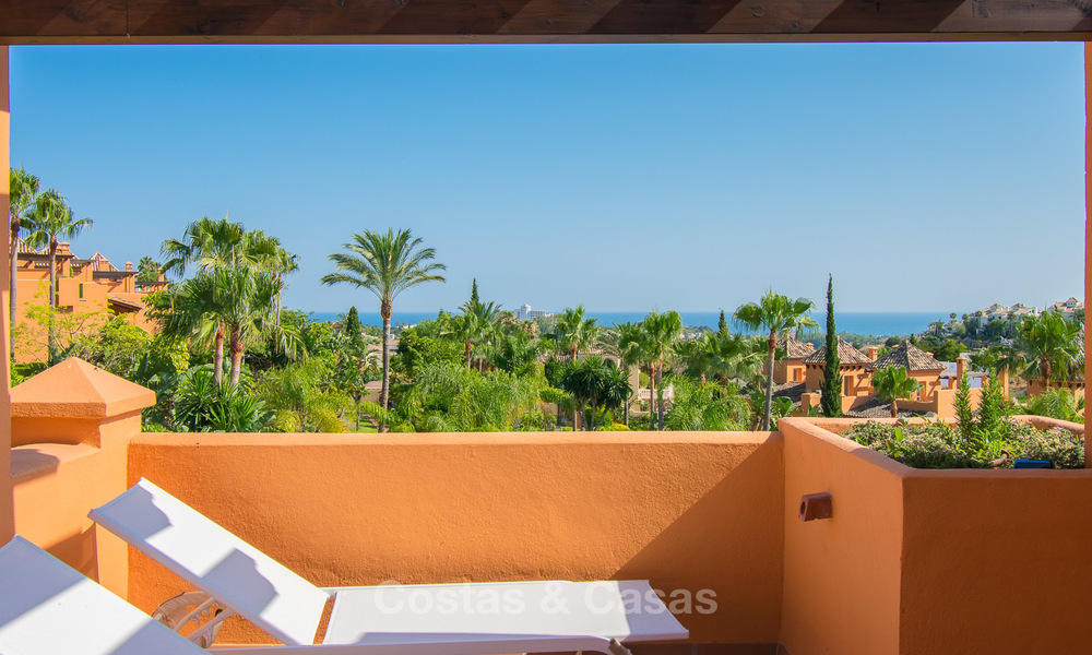 Stijlvol gerenoveerde schakelvilla´s te koop, Andalusische stijl, met uitzicht op zee, instapklaar, Benahavis, Marbella 5966