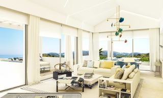 Moderne luxe appartementen te koop in een nieuwbouwproject met spectaculair zeezicht in Benahavis, Marbella 4838 