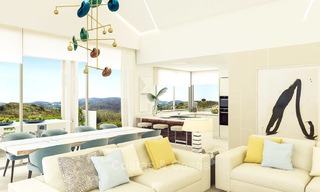 Moderne luxe appartementen te koop in een nieuwbouwproject met spectaculair zeezicht in Benahavis, Marbella 4839 