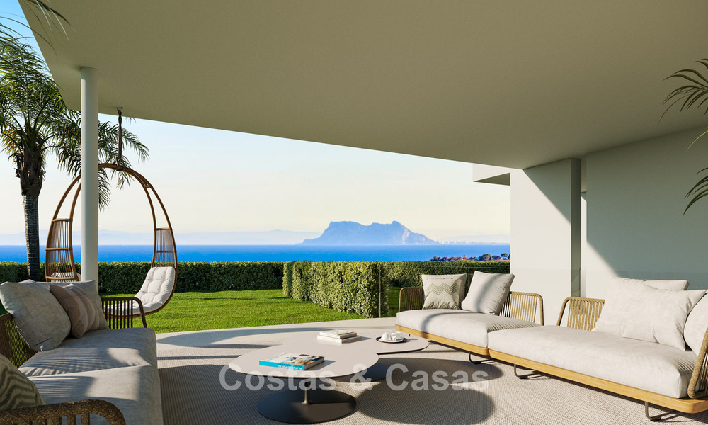 Moderne luxe appartementen te koop in een nieuwbouwproject met spectaculair zeezicht in Benahavis, Marbella 804269