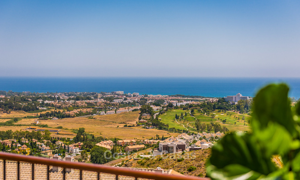 Nieuwe luxe appartementen in Andalusische stijl te koop, prachtig uitzicht op zee, Benahavis - Marbella 5074