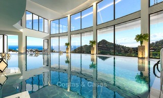 Moderne luxe appartementen te koop met onbelemmerd zeezicht, op korte rijafstand van het centrum van Marbella. 4861 