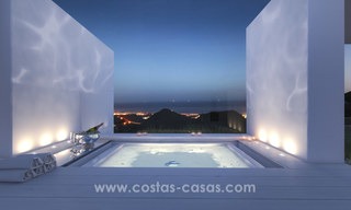 Moderne contemporaine luxe appartementen met verbluffend zeezicht te koop, op korte rijafstand van het centrum van Marbella. 4934 