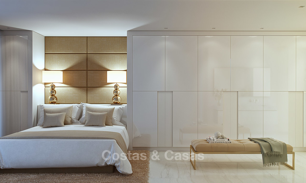 Moderne contemporaine luxe appartementen met verbluffend zeezicht te koop, op korte rijafstand van het centrum van Marbella. 4911