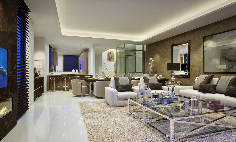 Moderne, avantgardistische luxe appartementen en penthouses te koop aan de Golden Mile, Marbella 4981