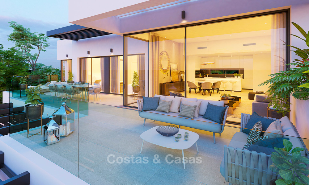 Exclusieve nieuwe luxe appartementen te koop, modern design en met uitzicht op zee, in Benahavis - Marbella 5091