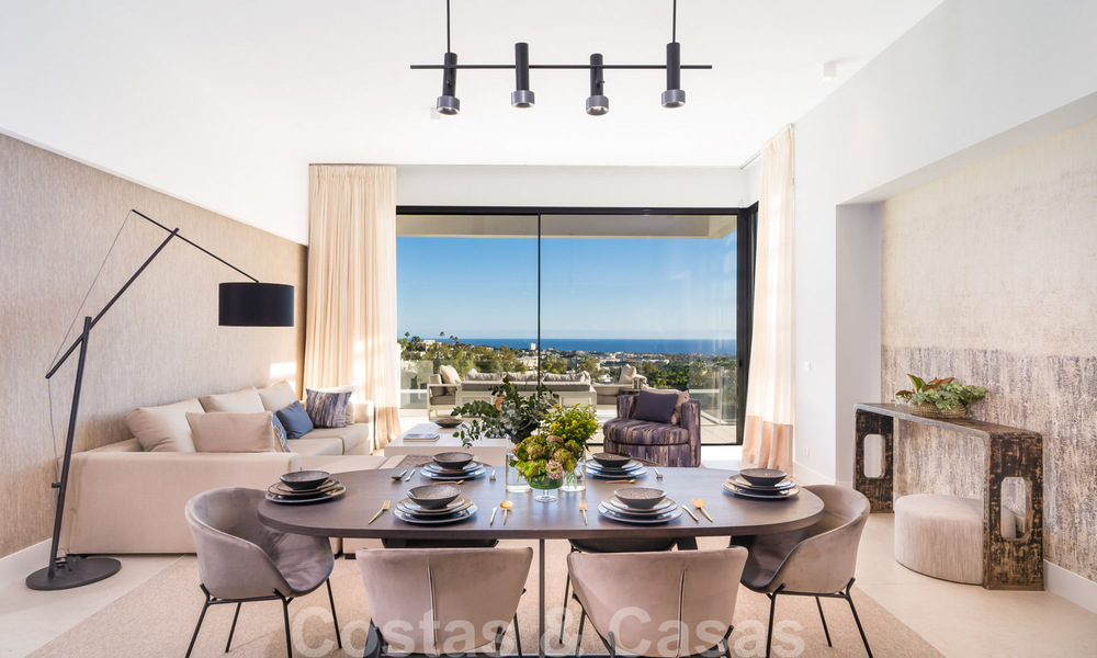 Exclusieve nieuwe luxe appartementen te koop, modern design en met uitzicht op zee, in Benahavis - Marbella 35228