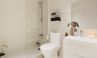 Nieuwe moderne luxe appartementen met zeezicht te koop, Marbella. Op loopafstand van golf en strand. 5118 