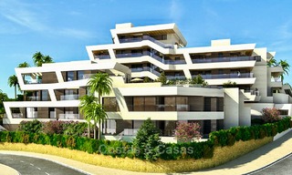 Nieuwe moderne luxe appartementen met zeezicht te koop, Marbella. Op loopafstand van golf en strand. 5120 