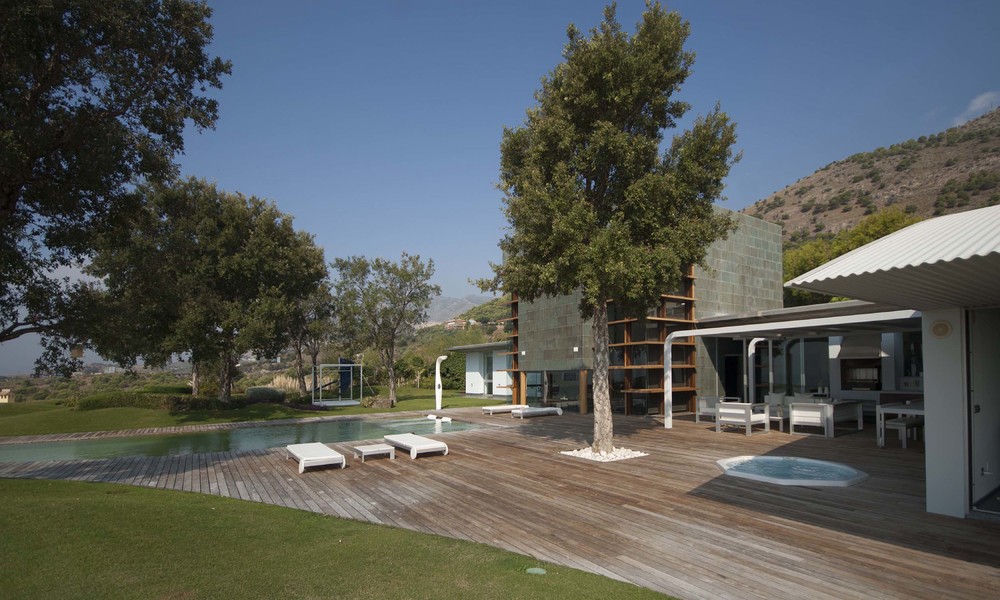 Moderne, minimalistische designer villa te koop, met spectaculair zeezicht, Benalmadena, Costa del Sol 5135
