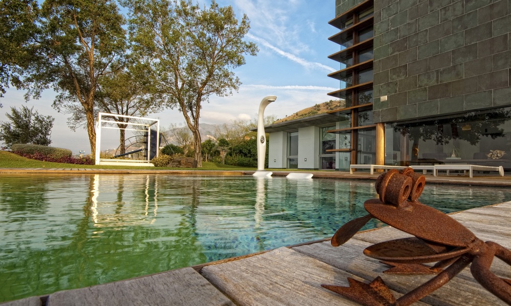 Moderne, minimalistische designer villa te koop, met spectaculair zeezicht, Benalmadena, Costa del Sol 5143