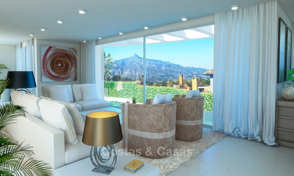 Nieuwe modern eigentijdse luxe villa te koop, met uitzicht op zee en de bergen, Nueva Andalucia, Marbella 5531