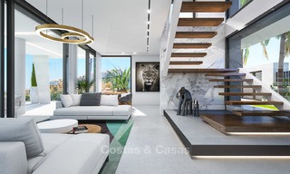 Nieuwe moderne villa's in avant garde-stijl te koop, met zeezicht, La Duquesa, Manilva, Costa del Sol 5609 