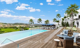 Nieuwe, moderne eerstelijn golf appartementen te koop, La Cala de Mijas, Costa del Sol 5695 