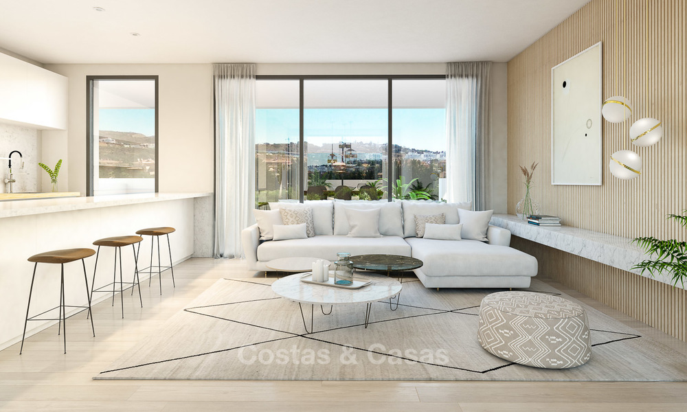 Nieuwe, moderne eerstelijn golf appartementen te koop, La Cala de Mijas, Costa del Sol 5696