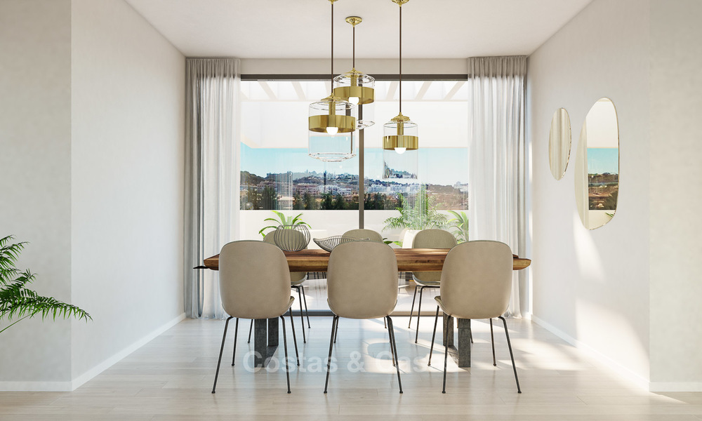 Nieuwe, moderne eerstelijn golf appartementen te koop, La Cala de Mijas, Costa del Sol 5698