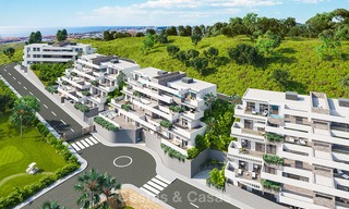 Nieuwe, moderne eerstelijn golf appartementen te koop, La Cala de Mijas, Costa del Sol 5701 