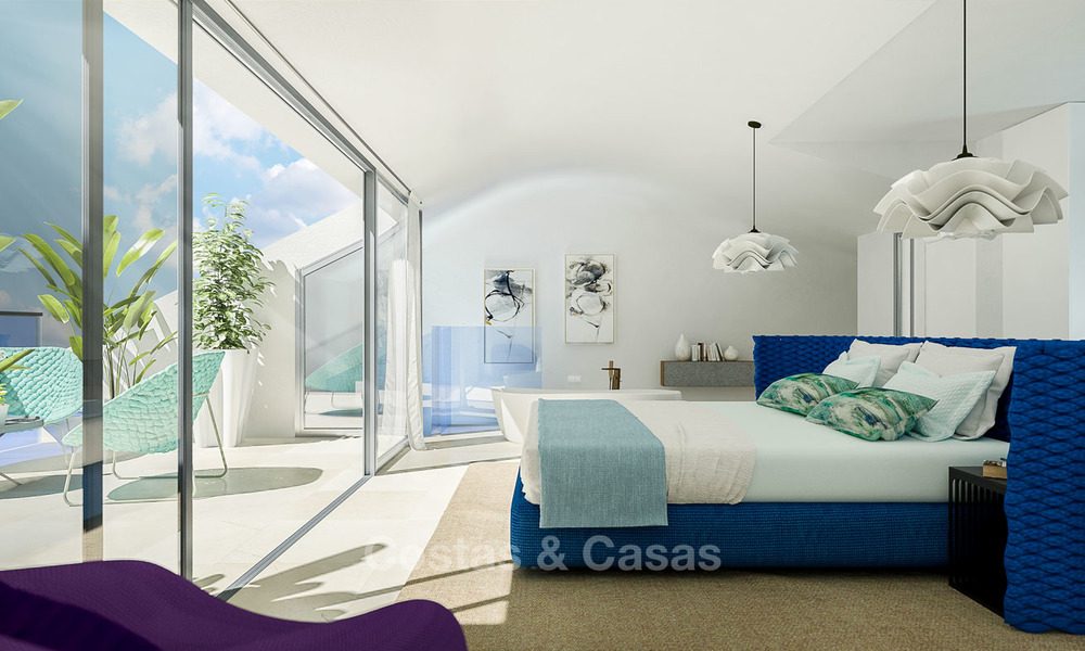 Nieuwe en exclusieve avant-garde appartementen te koop, met panoramisch zeezicht, Benalmadena, Costa del Sol 5745