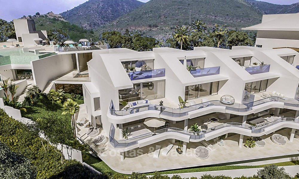 Nieuwe en exclusieve avant-garde appartementen te koop, met panoramisch zeezicht, Benalmadena, Costa del Sol 12380