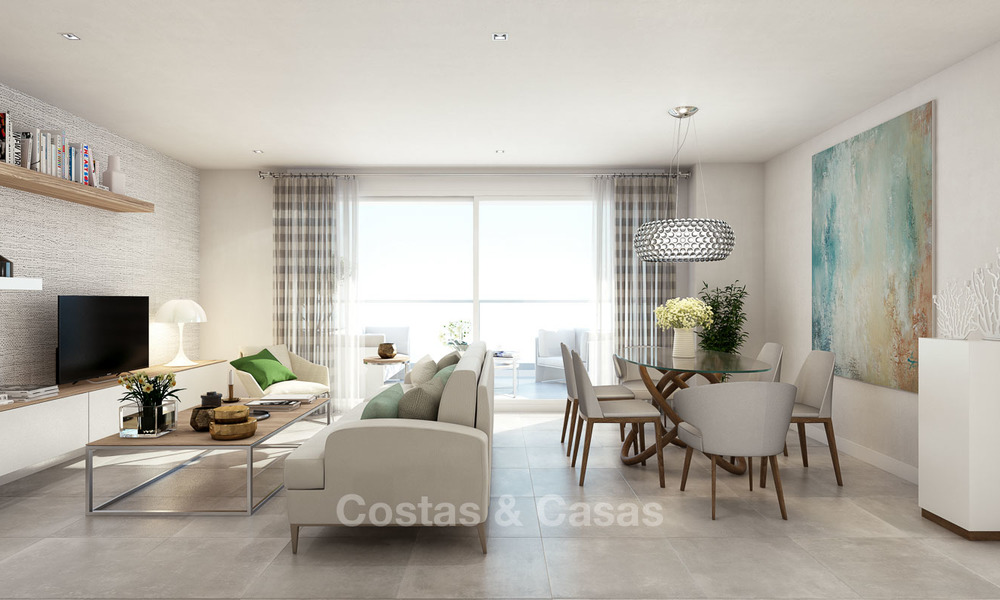 Moderne luxe appartementen te koop, nabij het strand, met golf- en zeezicht, Casares, Costa del Sol 5783