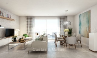 Moderne luxe appartementen te koop, nabij het strand, met golf- en zeezicht, Casares, Costa del Sol 5783 