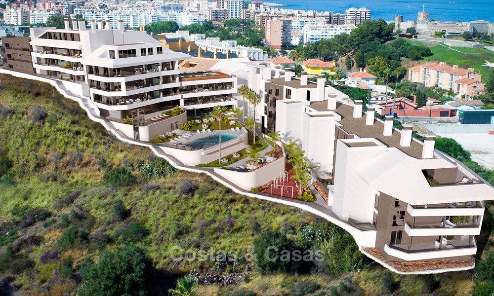 Zonnige en moderne luxe appartementen te koop, met onbelemmerd uitzicht op zee, Fuengirola, Costa del Sol 5849