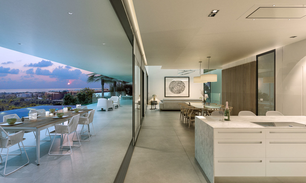 Ruime en moderne nieuwe luxe villa's te koop, in een prestigieus golfresort en met panoramisch uitzicht op zee, Benahavis - Marbella 5915