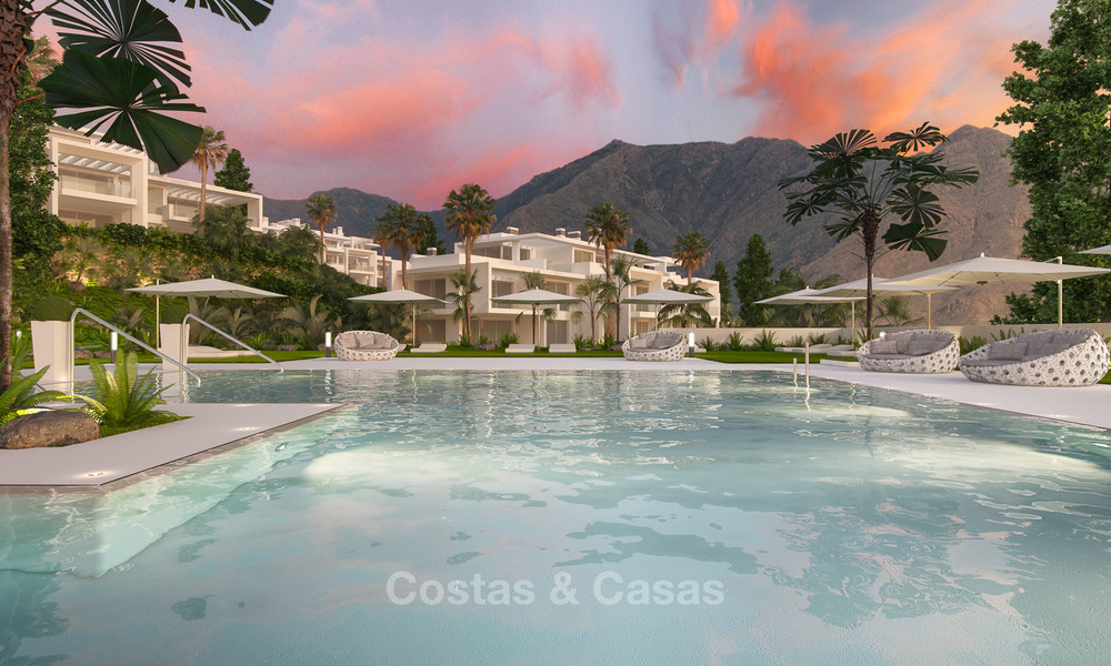 Moderne luxe appartementen te koop, in een exclusief complex met privé lagune, Casares, Costa del Sol 5916