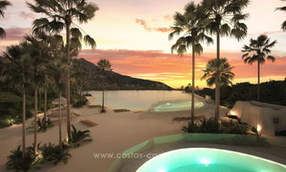 Moderne luxe appartementen te koop, in een exclusief complex met privé lagune, Casares, Costa del Sol 20048 