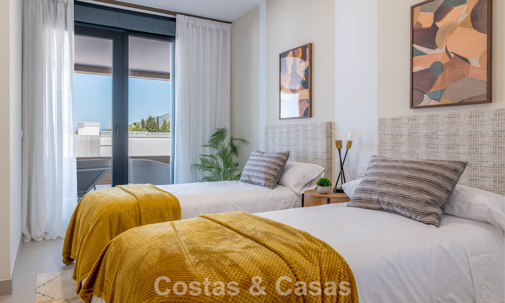 Nieuwe appartementen in een 5-sterren boutique resort te koop in Marbella met schitterend zeezicht 802793